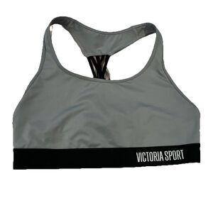 Victoria Secret The Player Victoria Sport Racerback Bra Gray Women's L/G